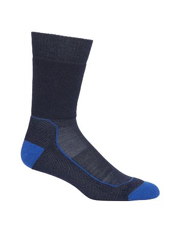 Chaussettes Icebreaker Merino Hike+ Medium Crew Homme Bleu Marine | FR 1025TCEV